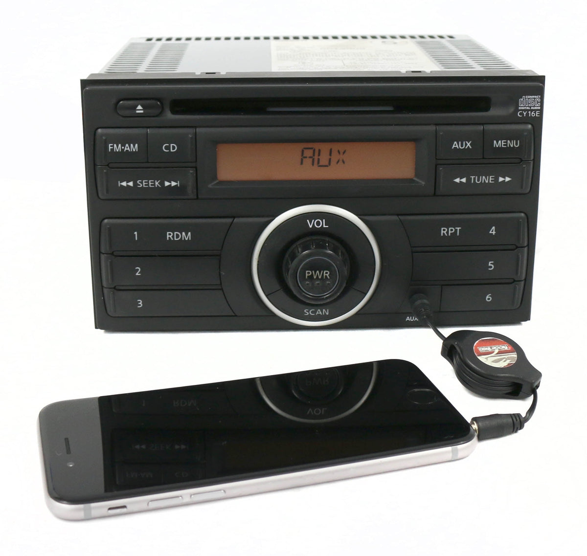 Renewed 2009-14 Nissan Cube Receiver AM FM CD Aux 281851FC0B Face Code CY16E (Refurbished)