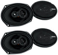 (4) Memphis Audio PRX6903 6x93-Way Car Audio Speakers w/Swivel Tweeter