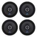 (4) Rockville RXM108 102400w 8-Ohm SPL Car Midrange Mid-Bass Speakers w/Bullet
