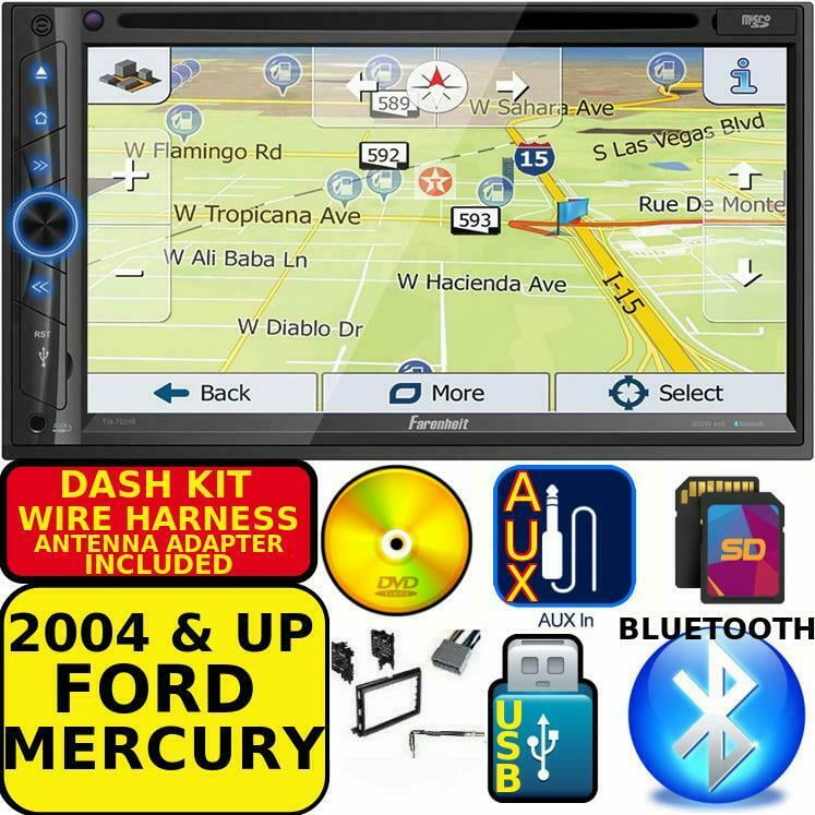 FORD MERCURY CAR Radio Stereo GPS Navigation SYSTEM Bluetooth DVD CD USB AUX BT