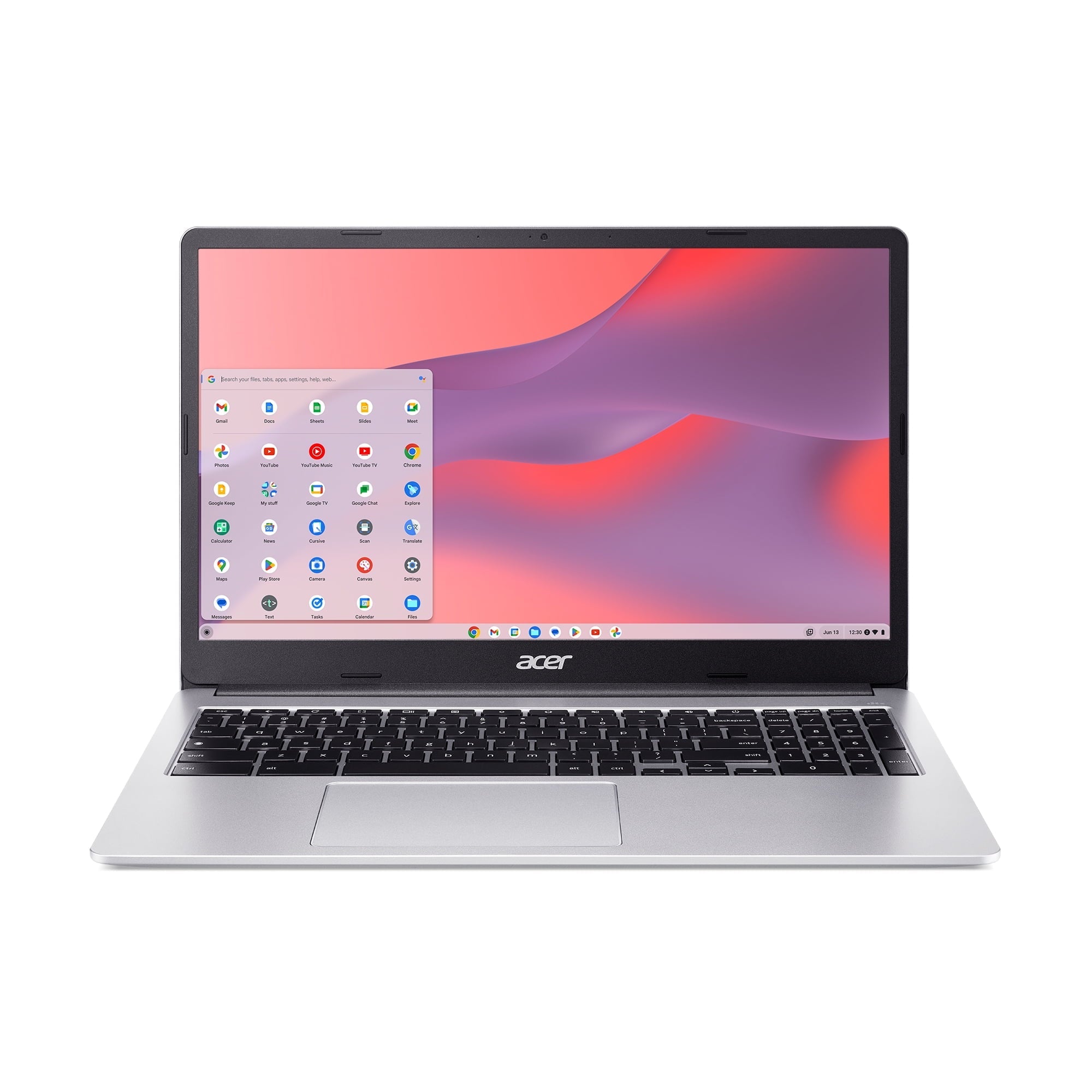Acer Chromebook 315 15.6 inch Computer Processor Processor N4500 4GB RAM 64GB eMMC Pure Silver