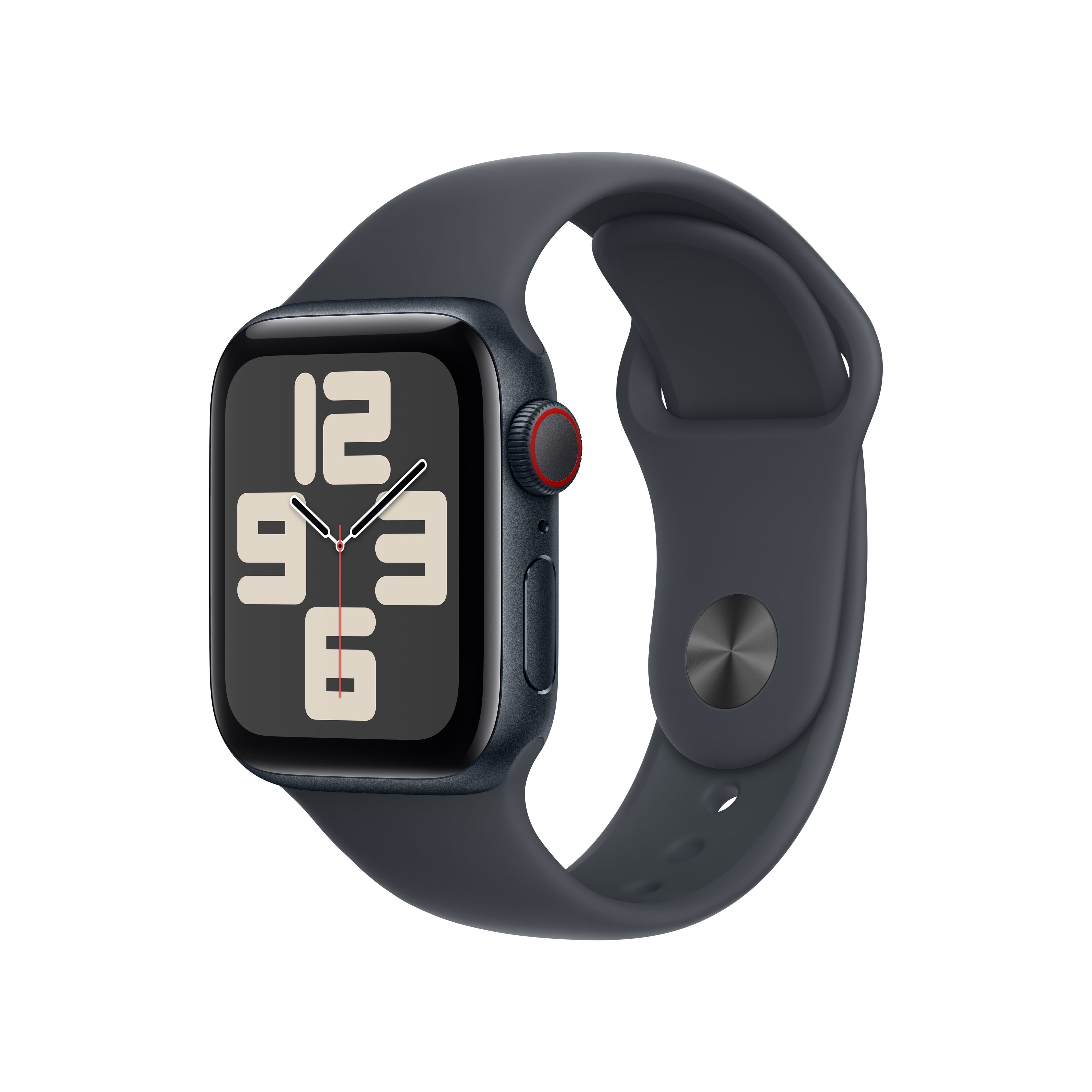 Apple Watch SE (2nd Gen) [GPS + Cellular] Smartwatch with 40mm Midnight Aluminum Case with Midnight Sport Band - S/M. Fitness & Sleep Tracker, Crash Detection, Heart Rate Monitor