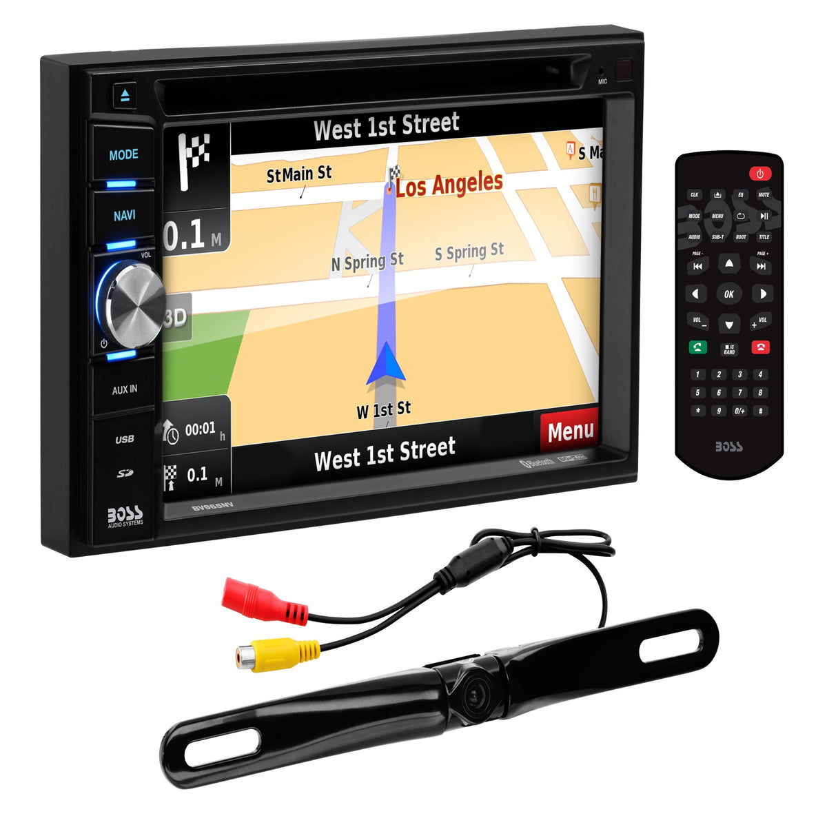 Boss Audio Systems Touchscreen Radio and CD Player Car In-Dash Unit, 3.80 in