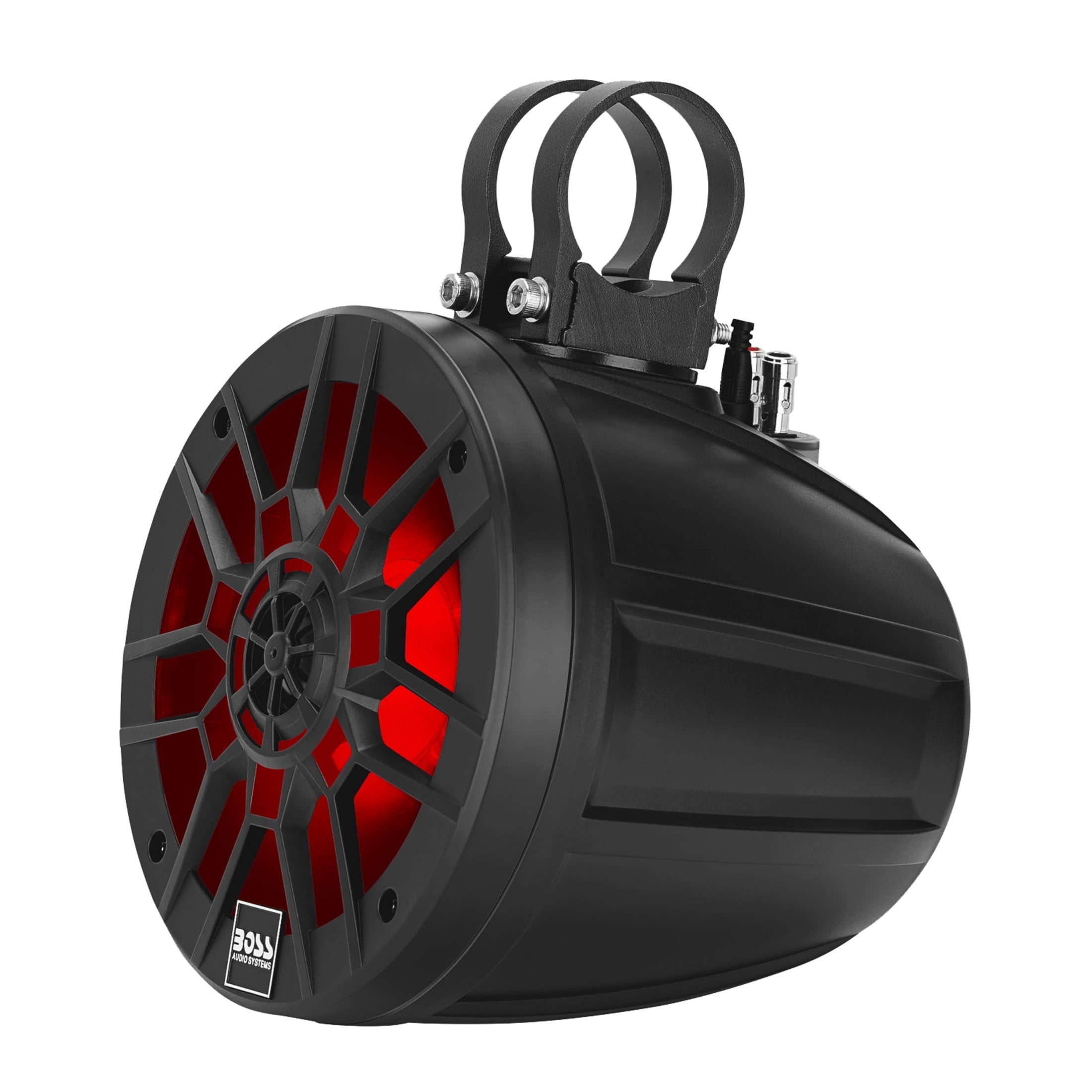 Boss Audio Systems MPWT60RGB 6.5600W Marine ATV UTV Roll Cage Speaker Pods, RGB Illumination
