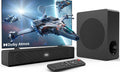 DR.J Professional Sound Bar for TV, 200W Peak Power Dolby Atmos Soundbar with Subwoofer, 2.1 CH 3D Surround Home Audio TV Speakers with Remote Control, Bluetooth 5.3/HDMI-ARC/AUX/Opt