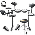 Donner Adults Electric Drum Set 31 Kits and 450+ Sounds, Throne, Headphones, Sticks, USB MIDI, DED-200