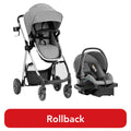 Evenflo Omni Plus Modular Travel System with LiteMax Sport Infant Car Seat, Mylar Gray, Unisex