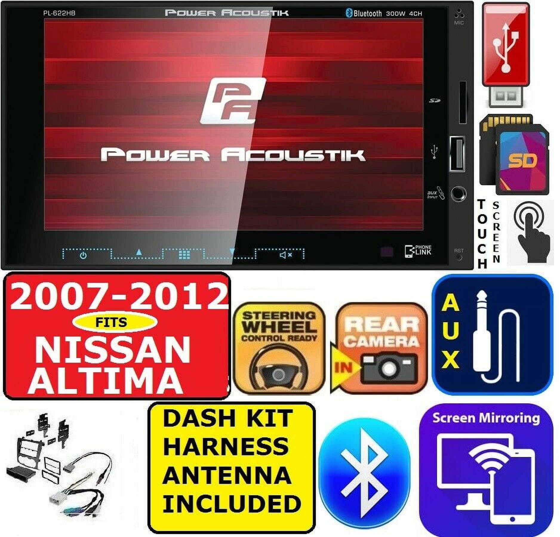 FOR 2007-2012 ALTIMA TOUCHSCREEN BLUETOOTH SD USB AUX CAR STEREO RADIO SYSTEM