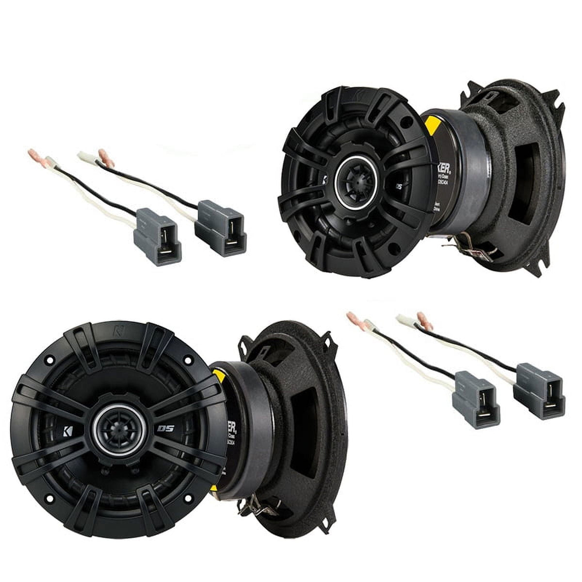 Fit Toyota Tercel: Deluxe 1983-1986 OEM Speaker Upgrade Kicker DSC4 DSC5 Package