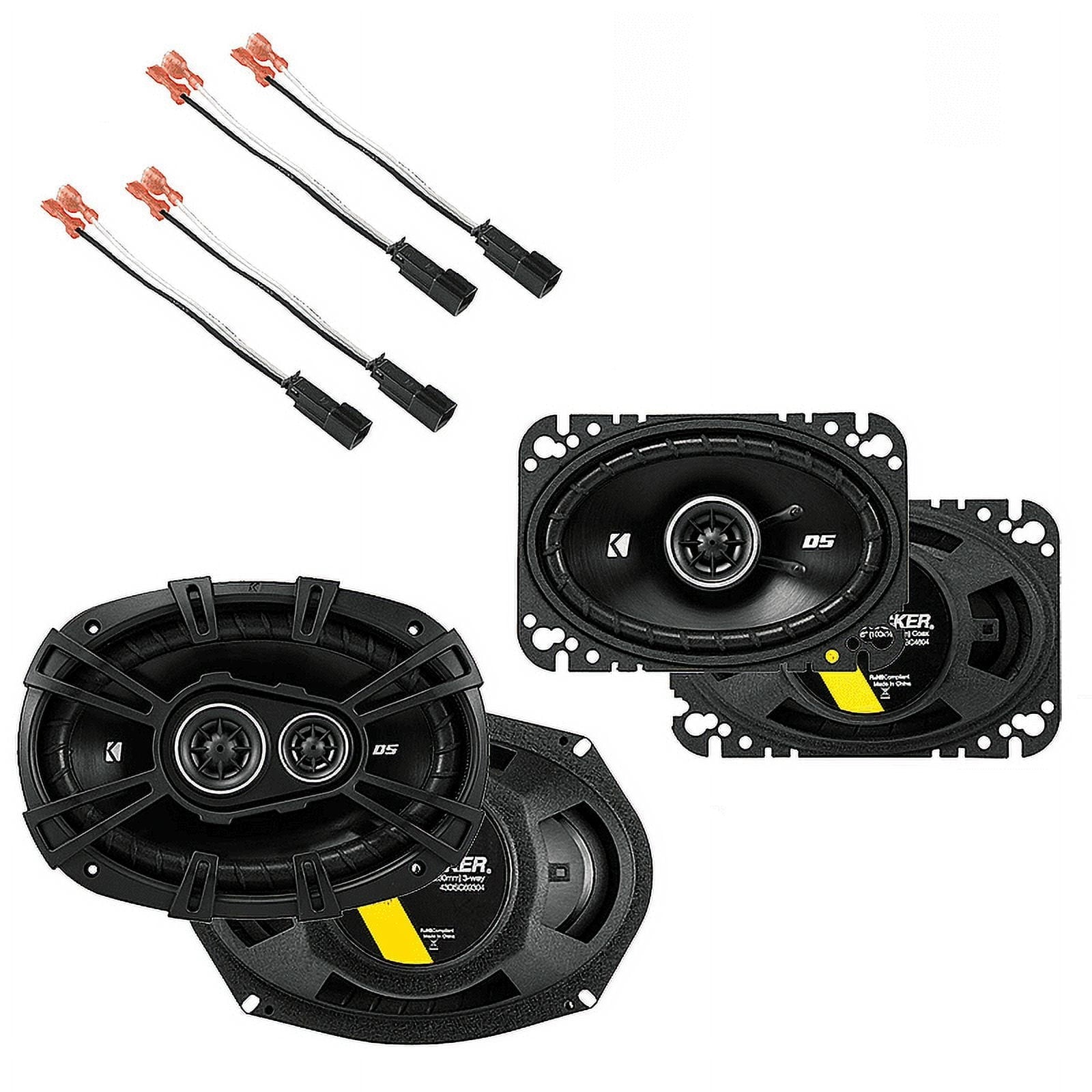 Fits Pontiac Grand AM 1996-2005 OEM Speaker Upgrade Kicker DSC46 DSC693 Package
