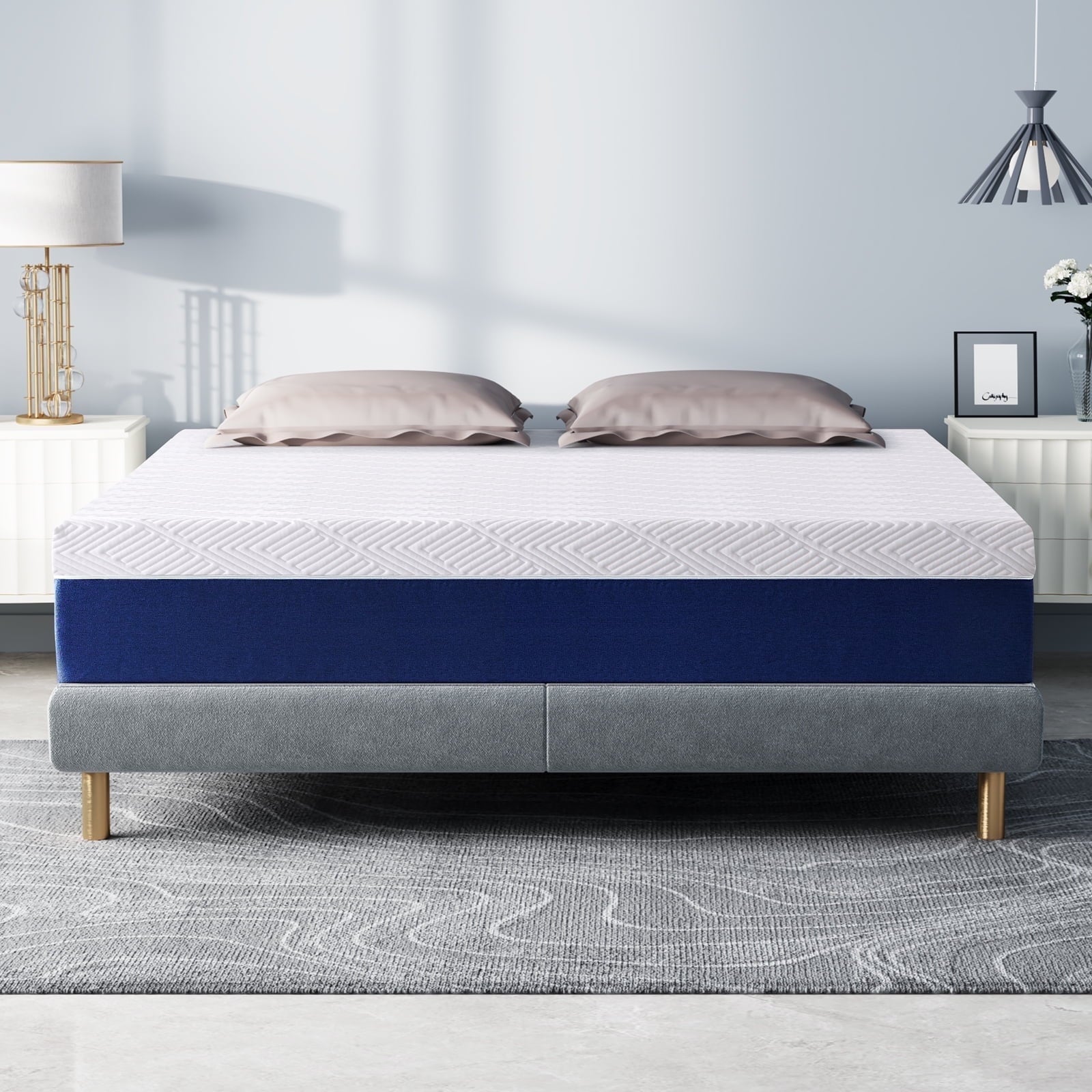 Full Size Mattress, Lecuneey 12Gel Memory Foam Mattress Cooling Comfortable