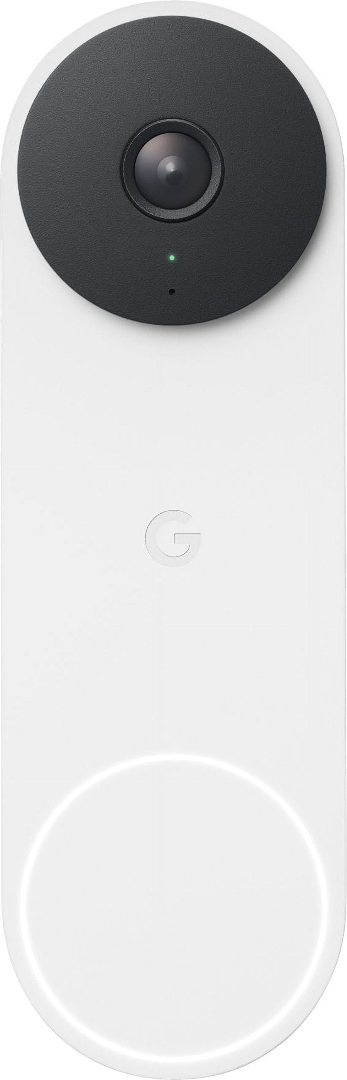 Google Nest Doorbell (Wired, 2nd gen) - Video Doorbell Camera - Doorbell Security Camera - Snow