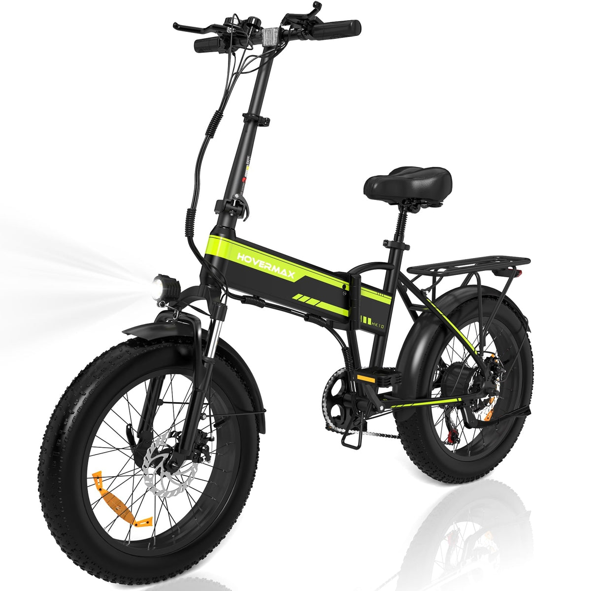 HOVERMAX 750W Electric Bike 20X4.0Electric Bicycle for Adults with Removable 48V 12Ah Battery, 7 Speed Commuter Bike for Man Woman, BLack - UL2849