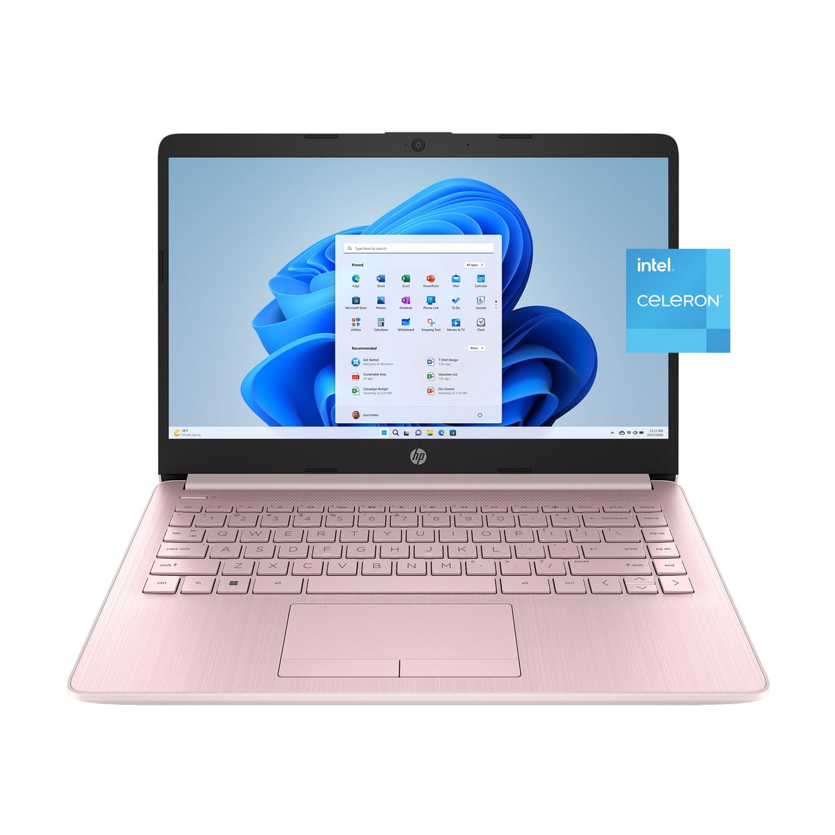 HP Stream 14 inch Windows Notebook Processor Processor N4120 4GB RAM 64GB eMMC Pink (12-mo. Microsoft 365 included)