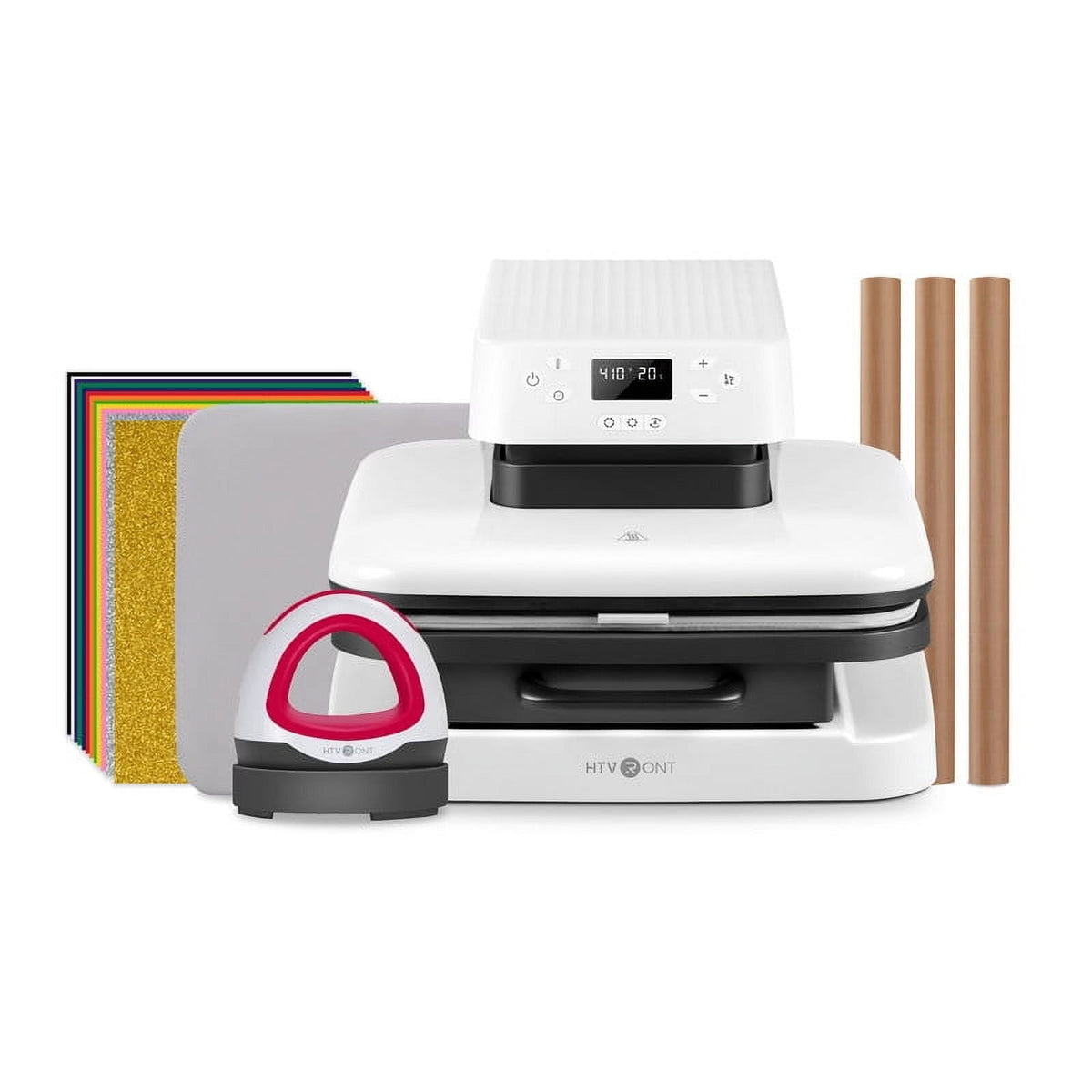 HTVRONT Auto & Mini Heat Press, Smart Machine with Auto Release for Vinyl, Heat Transfer Projects