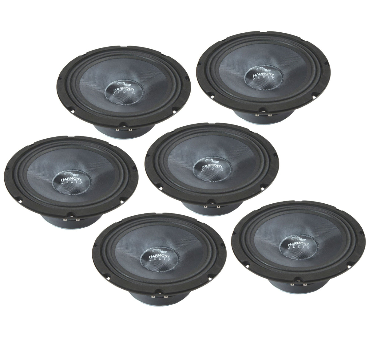 Harmony Audio HA-CMB8 Car Stereo Cabron Midbass Midrange 8Speakers - 3 Pairs