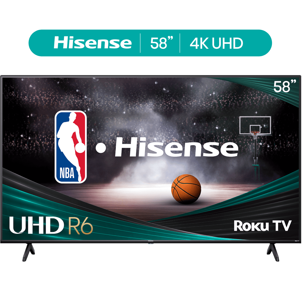 Hisense 58Class 4K UHD LED LCD Roku Smart TV HDR R6 Series 58R6E3