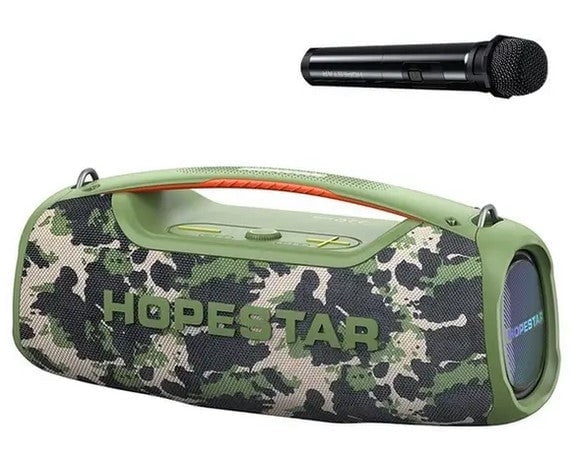 Hopestar 100W Wireless Bluetooth Speaker with Microphone & Carry Handle, Portable, Powerful Sound