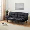 Mainstays Memory Foam Futon with 72Black Faux Leather