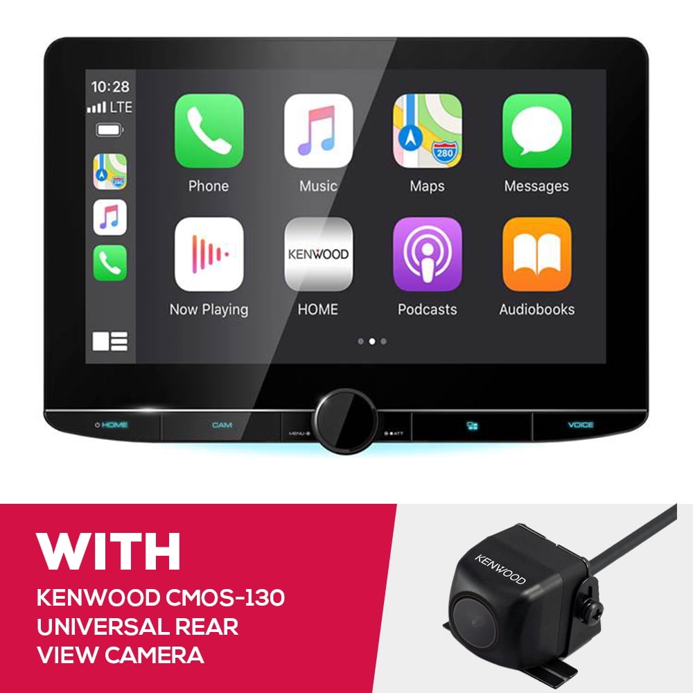 New Kenwood DMX1057XR Multimedia Receiver and CMOS-130 Universal Rear View Camera