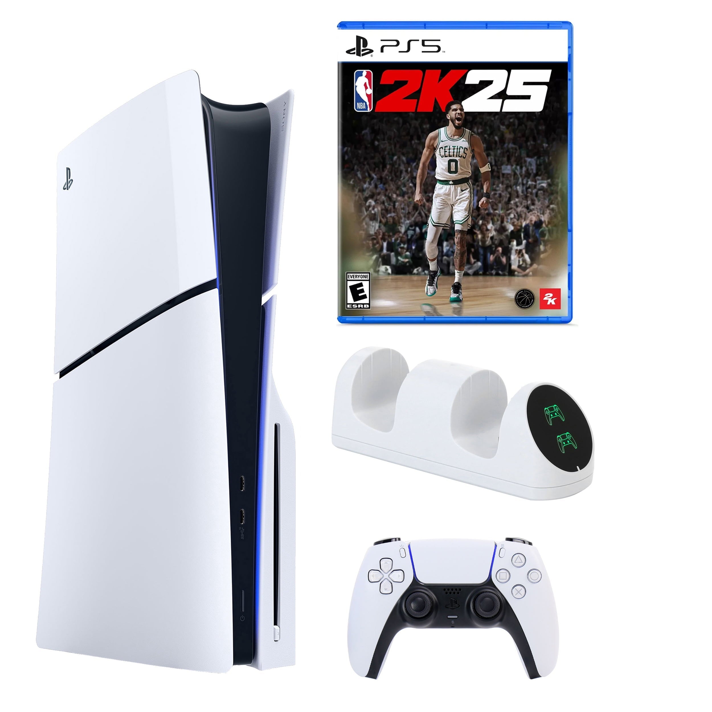 PS5 Slim with NBA 2K25 & Dual Charging Dock