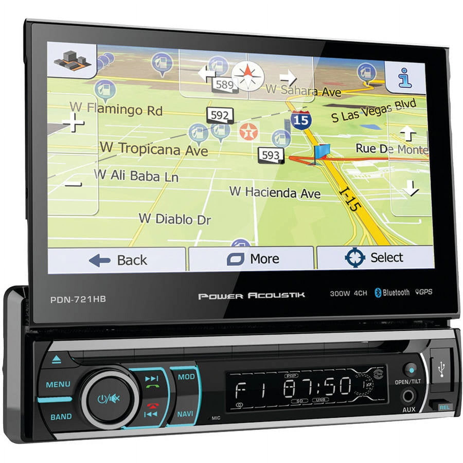 Power Acoustik 7 .in LCD/DIN/IGO GPS/PHONELINK/BT