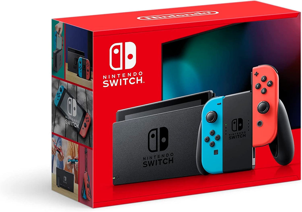 Repaired Nintendo Switch? with Neon Blue and Neon Red Joy?Con? (Refurbished)