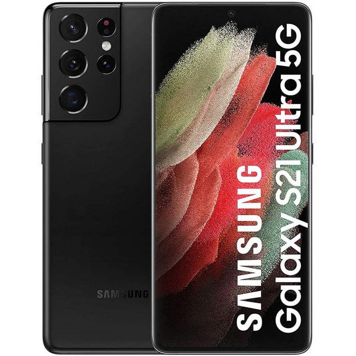 Renewed Samsung Galaxy S21 Ultra 5G G998U 128GB Black Unlocked Smartphone (Refurbished)