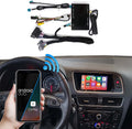 Road Top Wireless Carplay Android Auto Module Receiver Box for Audi S4 S5 A4 A5 (2009-2015 Year) for Q5 (2009-2017 Year) with 2GMMI, Carplay Retrofit Kit Decoder, Support Mirrorlink, Camera