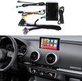 Road Top Wireless Carplay Android Auto Retrofit Kit for Audi A3 2013-2018 Year, Carplay Retrofit Kit Decoder, Support Mirror Link, Reverse Camera, Navigation