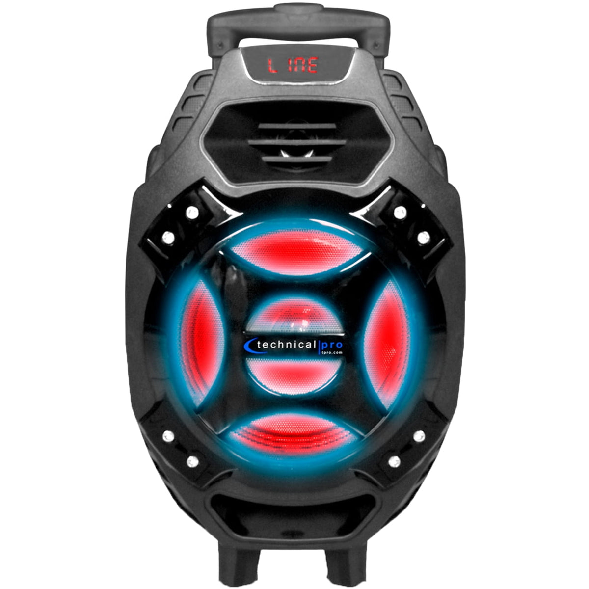 Technical Pro 600 watts Rechargeable Bluetooth Speakers with Built-in Battery USB, SD card, 1 Microphone, AUX Input,